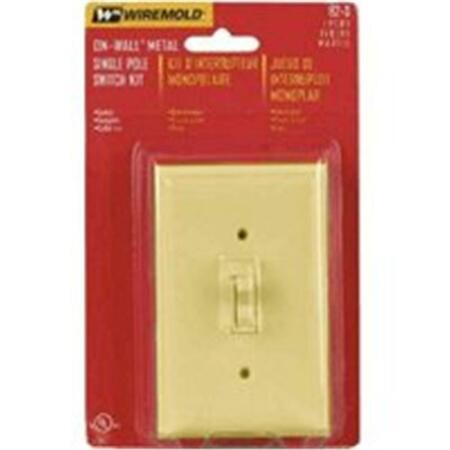 WIREMOLD Outlet Box Single Switch Ivory 1684422